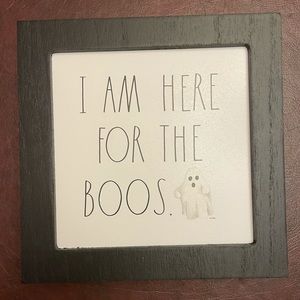 Rae Dunn “I’M HERE FOR THE BOOS” Sign